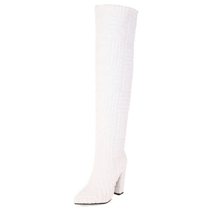Botas Mujer Altas Piel Texturizada
