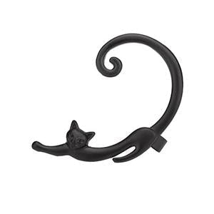 Pendiente Gato Gracioso Mujer Plata
