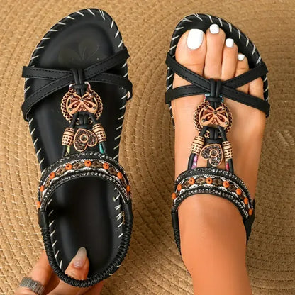 Sandalias Mujer Elegantes con Elástico – FROSINA - Vestiria