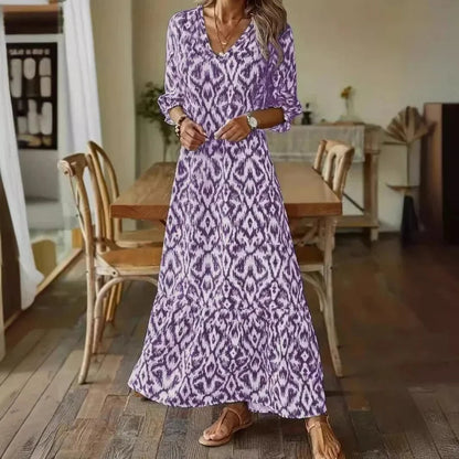 Vestido Mujer Verano Escote V Elegante