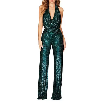 Mono de cuello halter Brillante Fiesta