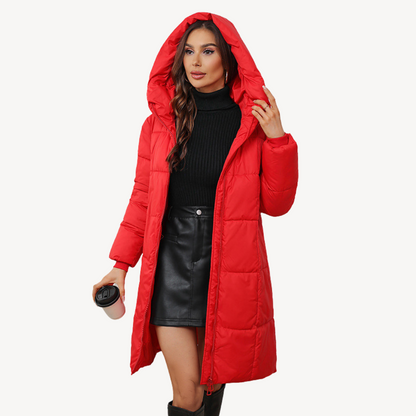 Chaquetón Acolchado Mujer Capucha Cremallera