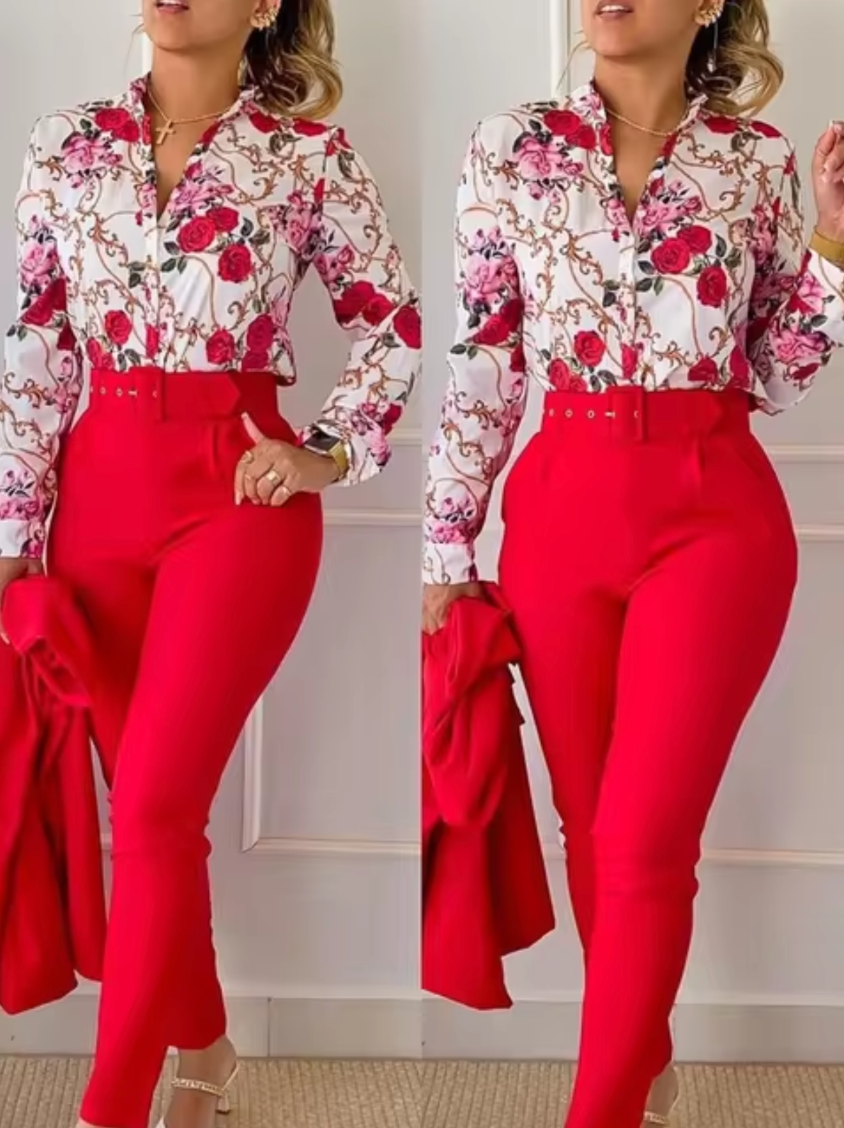 Traje de Dos Piezas Elegante y Chic