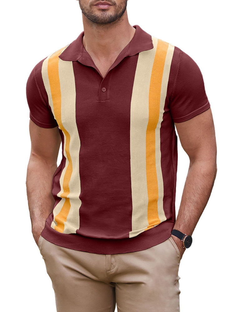 Polo Clásico de Punto Corto Elegante