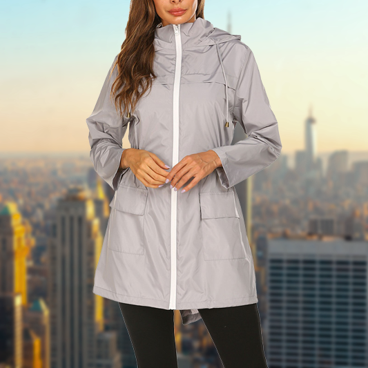 Chaqueta Impermeable Mujer Ajustada - Vestiria