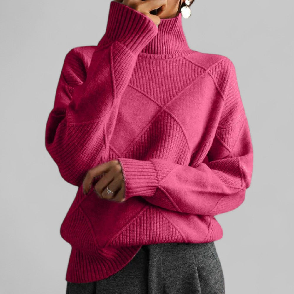 Sudadera Mujer Cuello Alto Estampada Invierno
