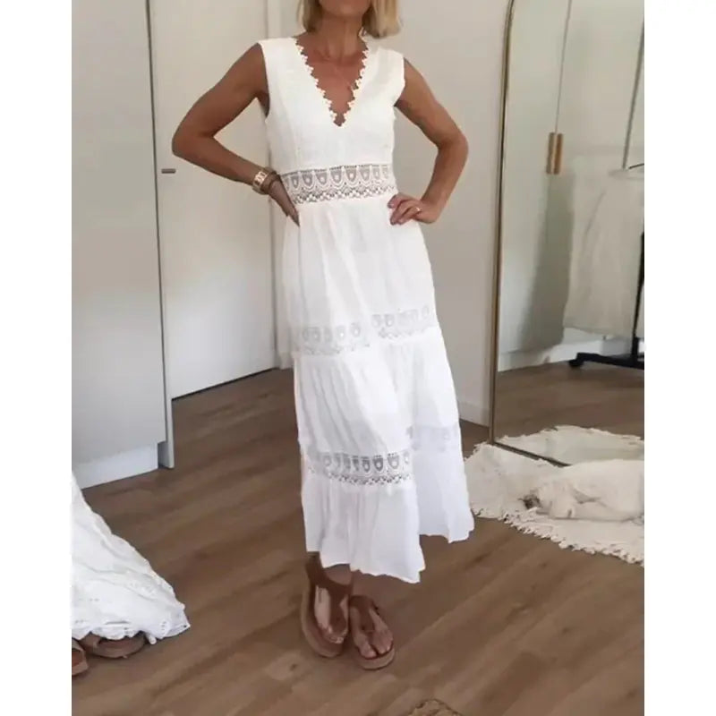 Vestido Verano Ligero con Encaje Elegante