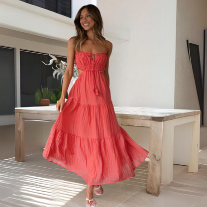 Vestido Midi Florado Estilo Verano