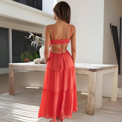 Vestido Midi Florado Estilo Verano - Vestiria