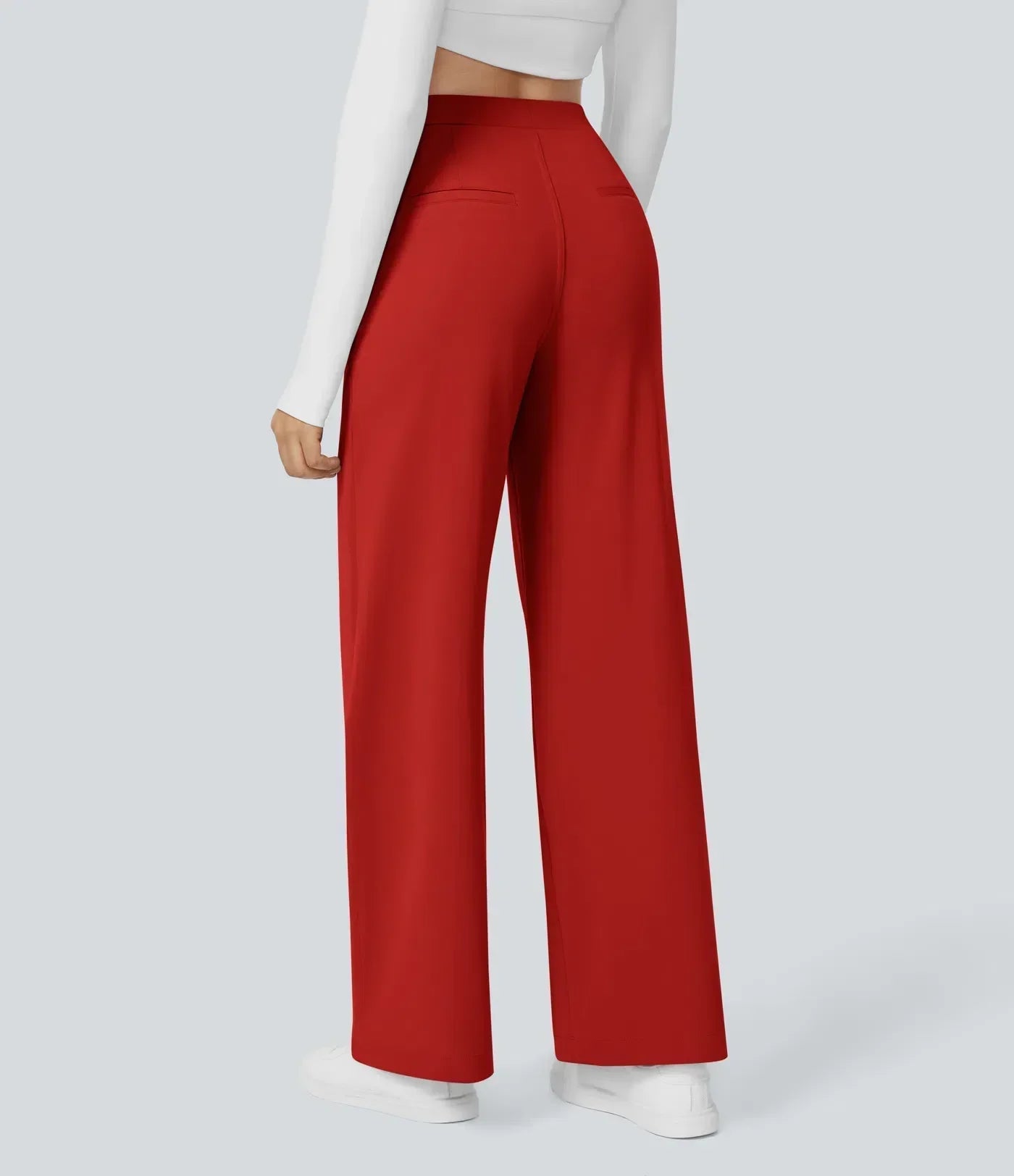 Pantalones Mujer Cintura Alta Ancha
