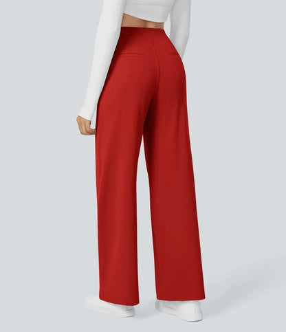 Pantalones Mujer Cintura Alta Ancha
