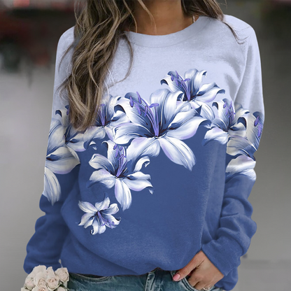 Sudadera Floral Mujer Estilo Boho