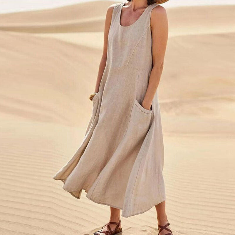 Vestido Mujer con Bolsillos Práctico - Vestiria