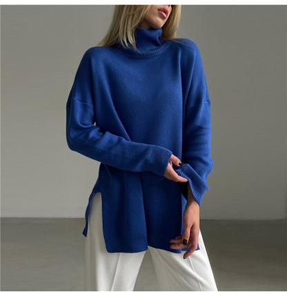 Blusa deportiva oversize con cuello alto - Vestiria