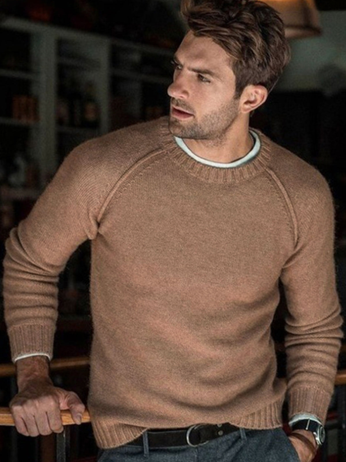 Suéter Cuello Redondo Oversize - Vestiria