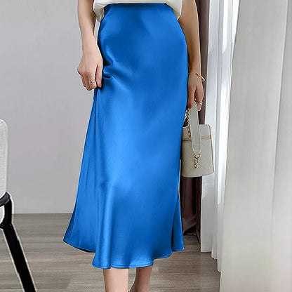 Falda de Satén Mujer Elegante y Chic - Vestiria