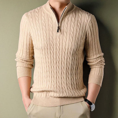 Sudadera de punto clásico para hombre