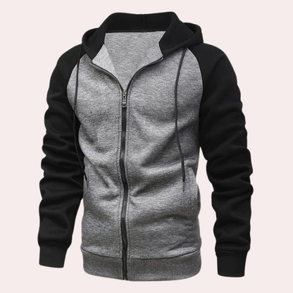 Sudadera Hombre Capucha Contraste Deportiva - Vestiria