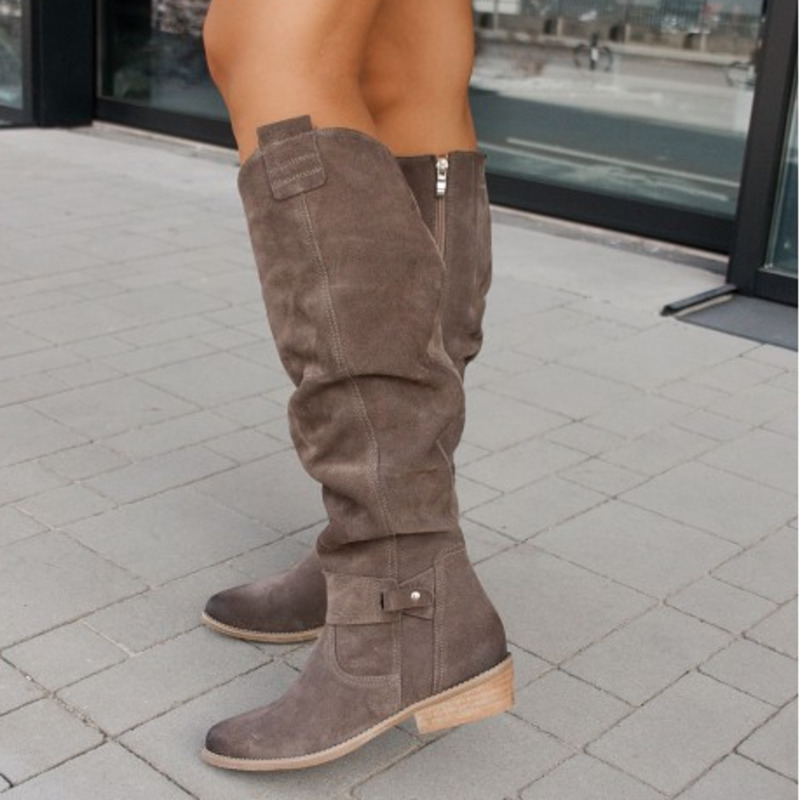 Botas Mujer Alta Cremallera Invierno