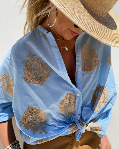 Blusa Ligera de Verano Floral - Vestiria