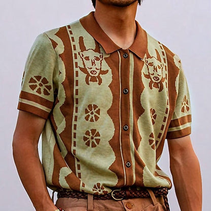 Camisa de punto ligero hombre estilo clásico