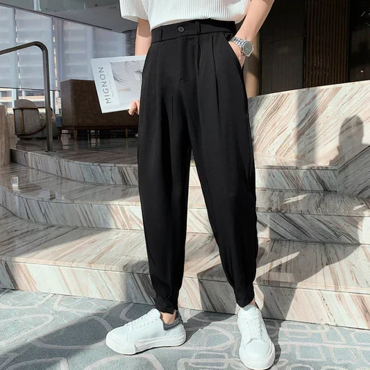 Pantalones de Vestir Hombre Cintura Ajustada Clásicos - Vestiria