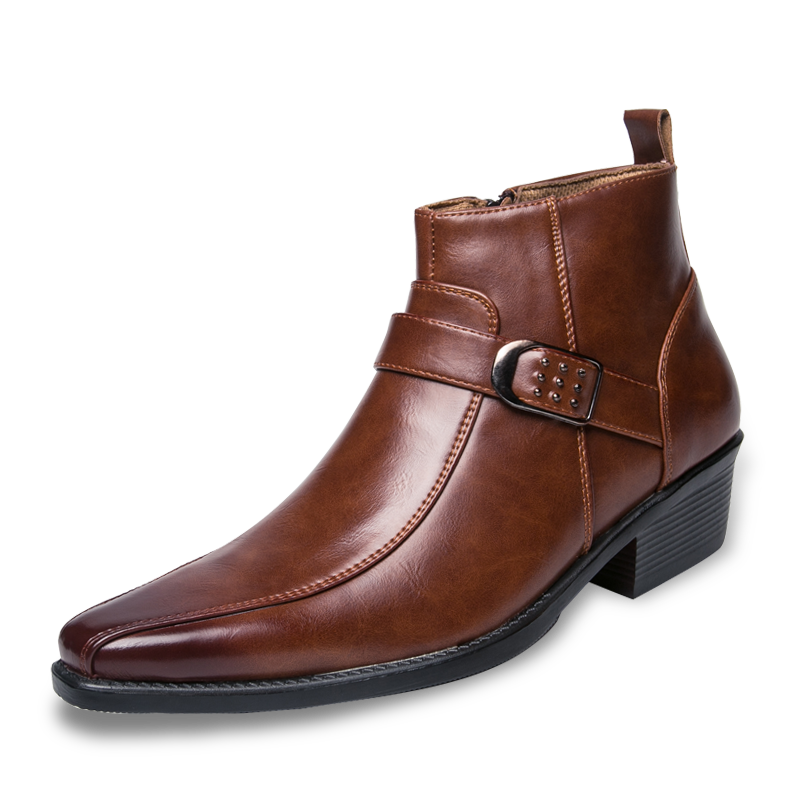 Botas Hombre Puntera Fina Hebilla Lateral - Vestiria