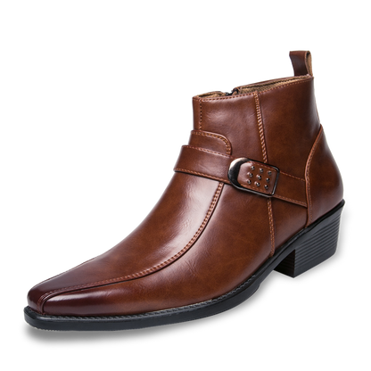 Botas Hombre Puntera Fina Hebilla Lateral - Vestiria
