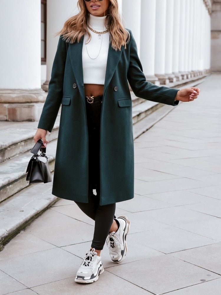Abrigo Invierno Mujer Estilo Clásico