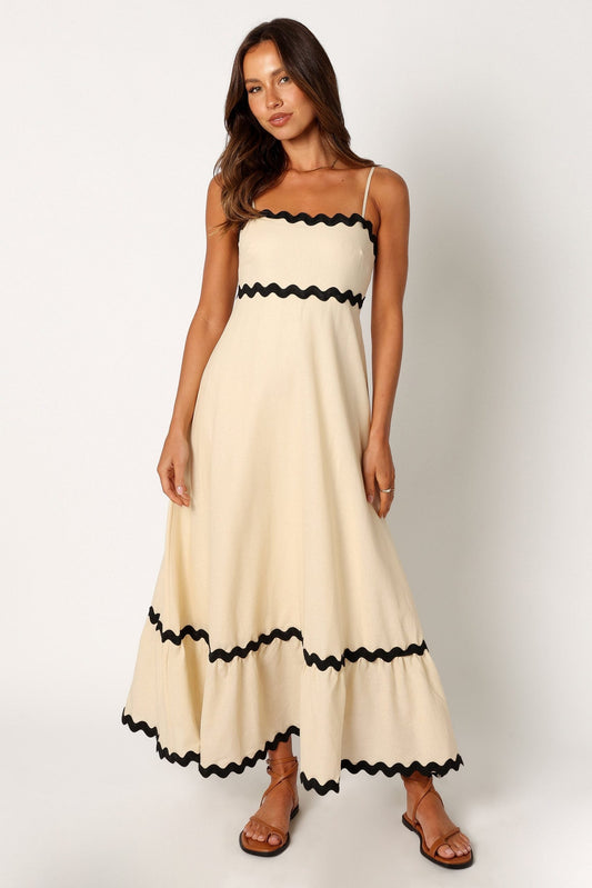 Vestido Capri Elegante Contraste - Vestiria