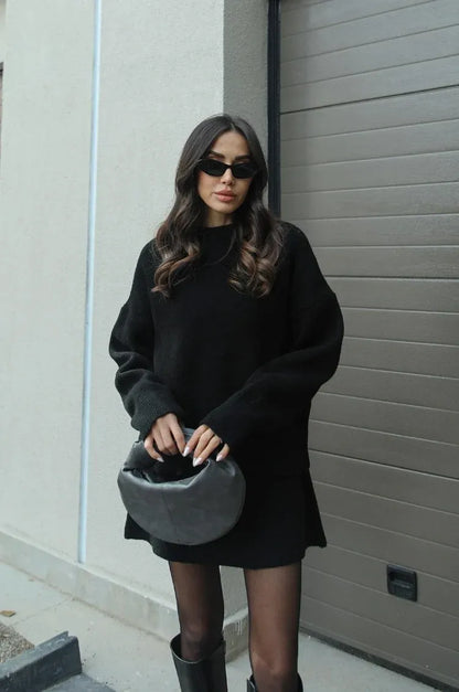 Traje de punto mujer dos piezas elegante