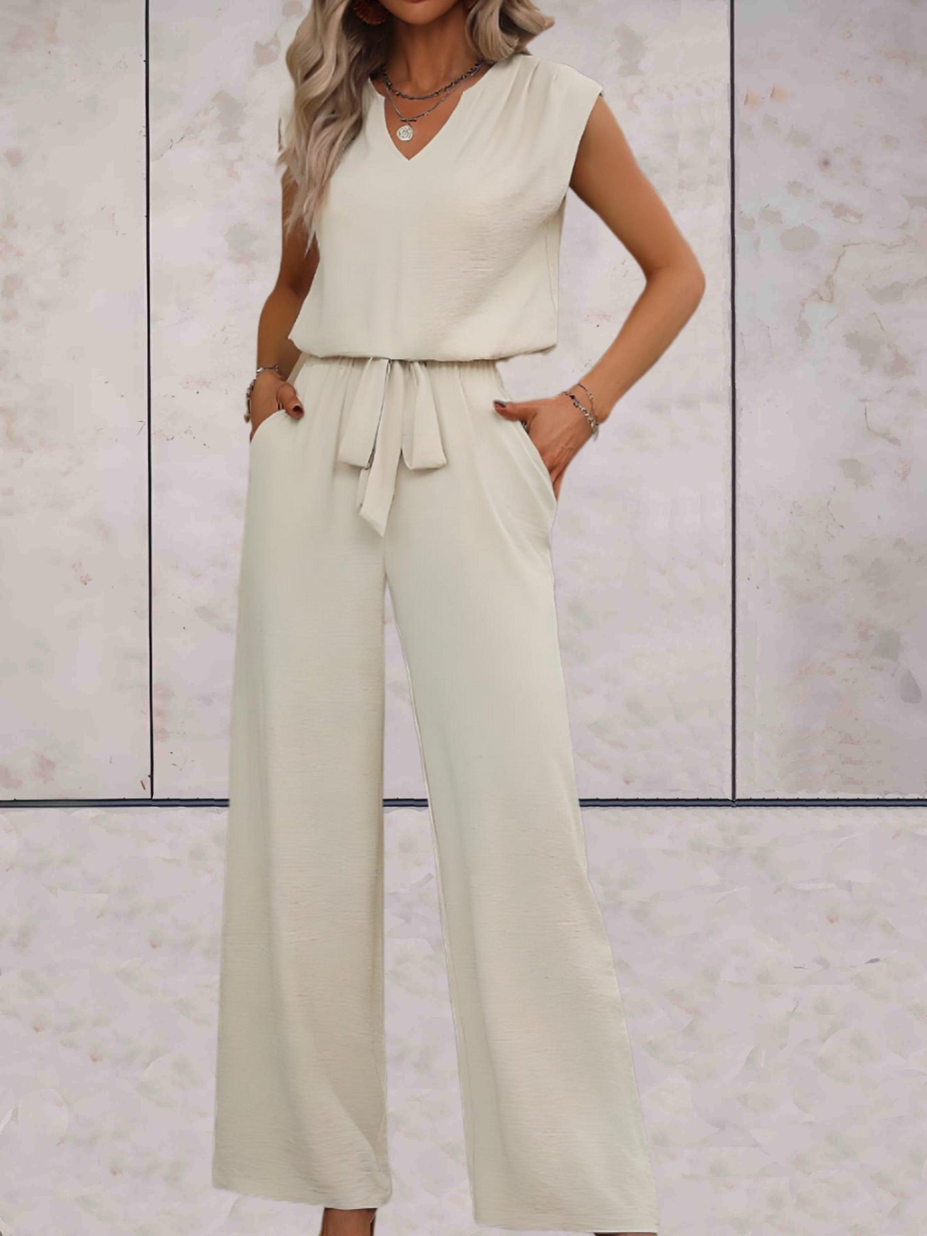Conjunto de verano femenino blusa y pantalón elegante - Vestiria
