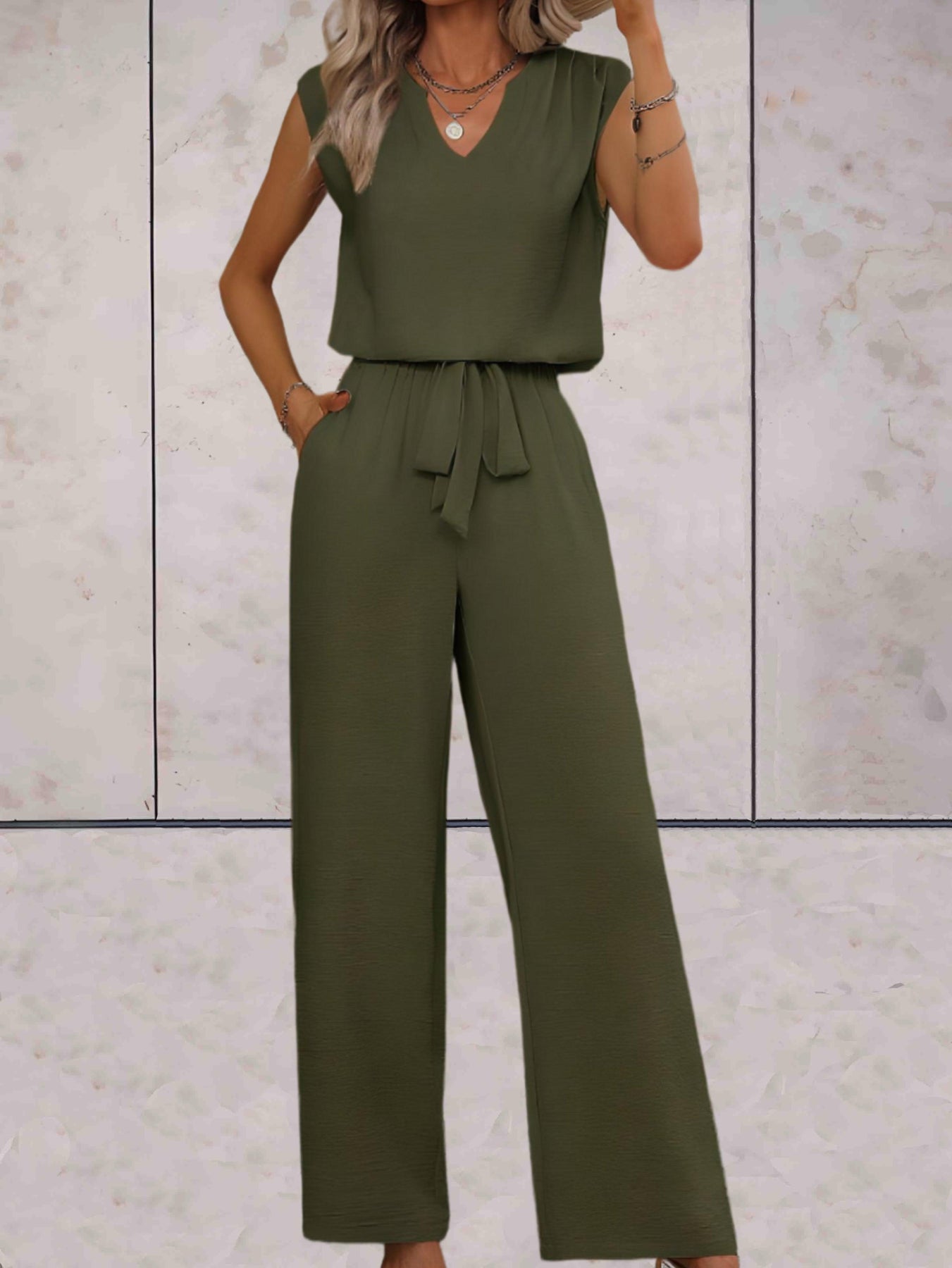 Conjunto de verano femenino blusa y pantalón elegante