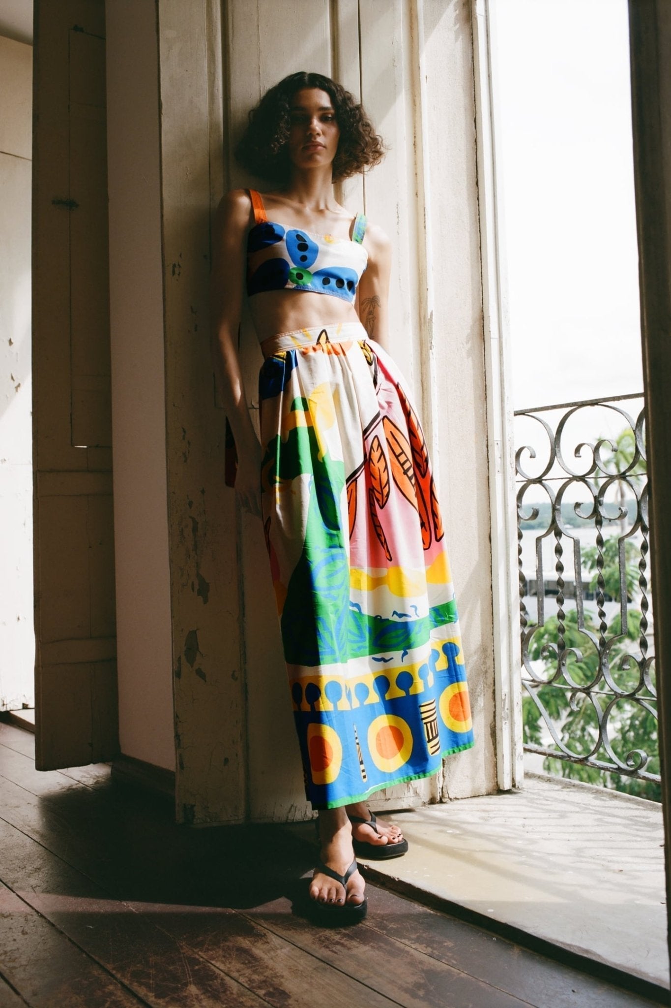 Conjunto Floral Estampado Mujer - Vestiria