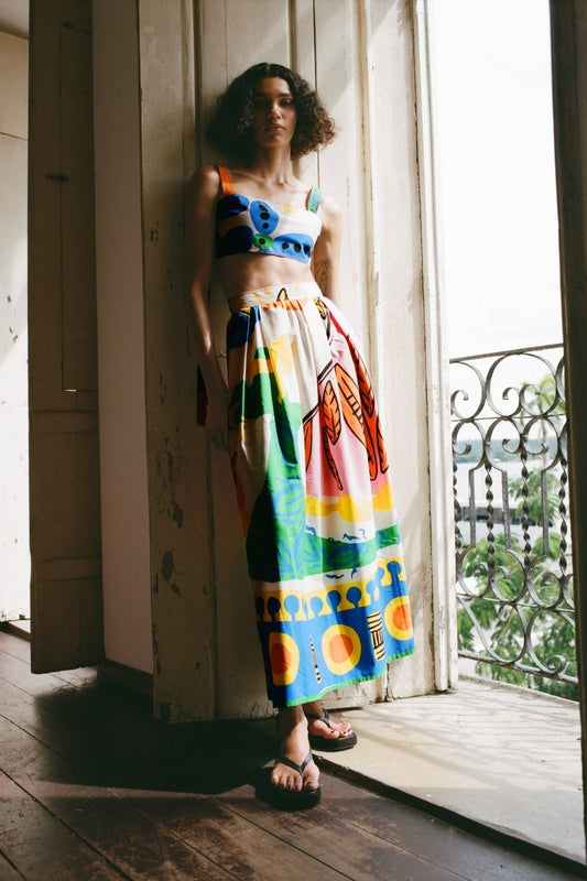 Conjunto Floral Estampado Mujer - Vestiria