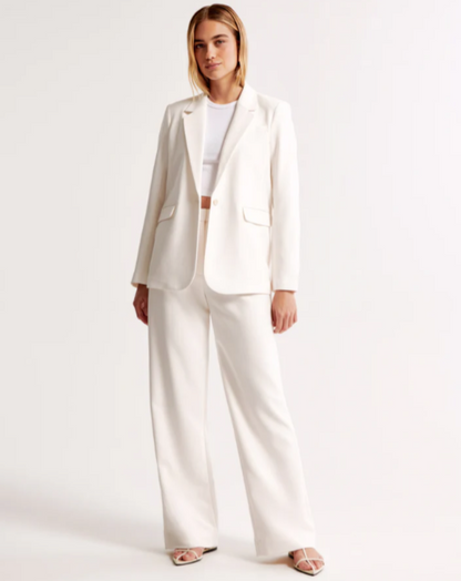 Pantalón Mujer Cintura Alta Ancho Moda