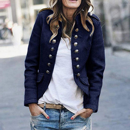 Chaqueta Mujer Cómoda con Bolsillos Prácticos