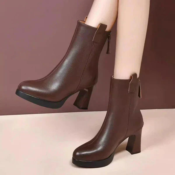 Botas de Tacón Alto Mujer Elegantes Punta Fina - Vestiria