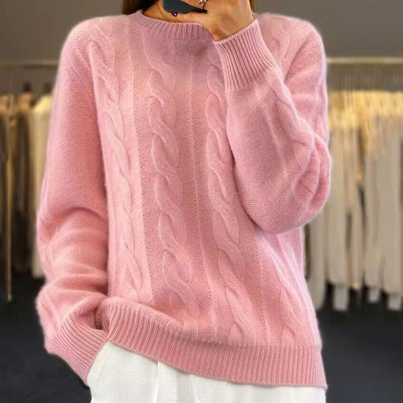 Jersey Invierno Mujer Punto Grueso Cálido