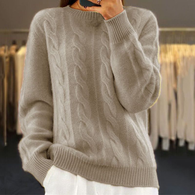 Jersey Invierno Mujer Punto Grueso Cálido