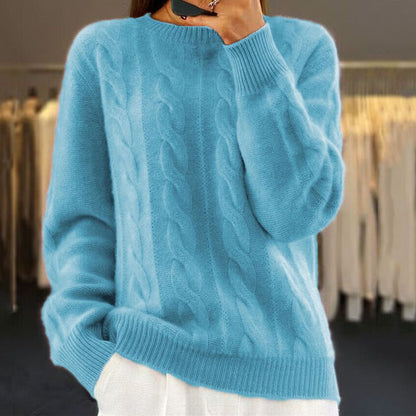 Jersey Invierno Mujer Punto Grueso Cálido