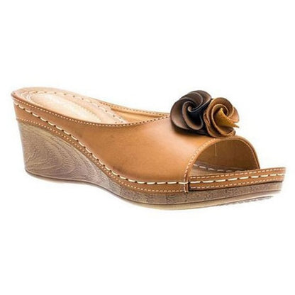 Sandalias Verano Floral Mujer