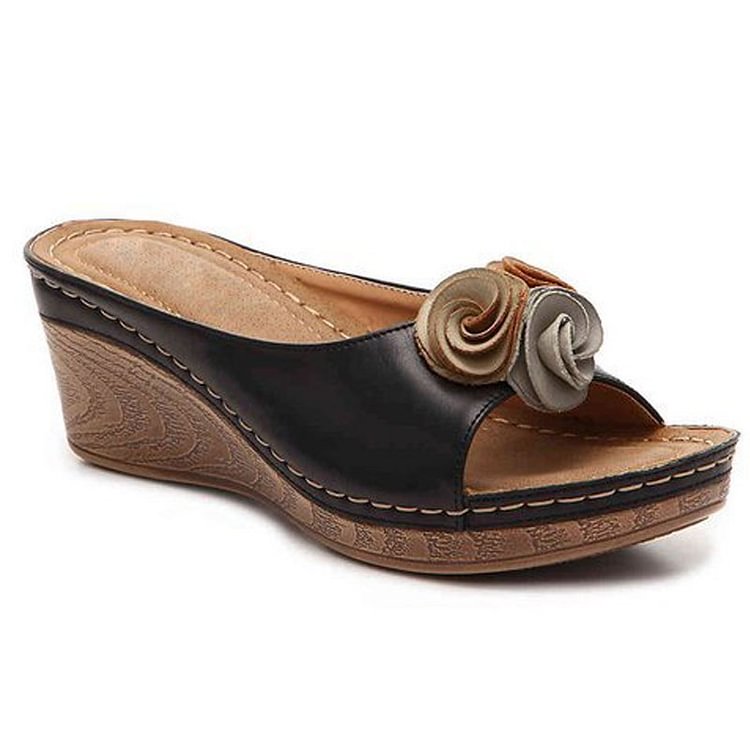 Sandalias Verano Floral Mujer