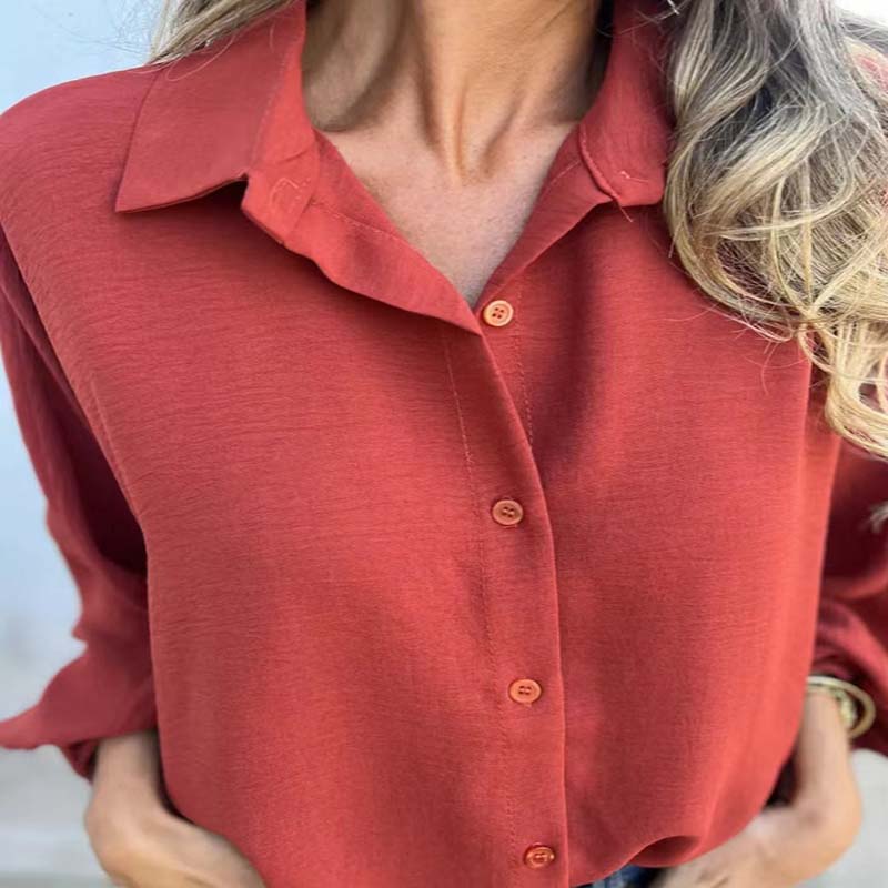 Blusa Mujer Elegante Manga Larga