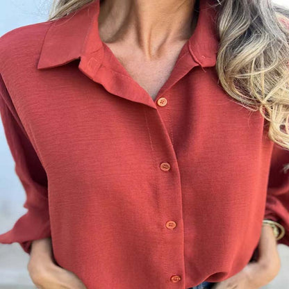 Blusa Mujer Elegante Manga Larga