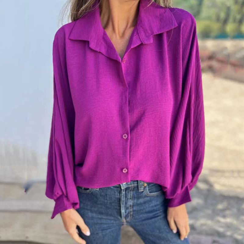 Blusa Mujer Elegante Manga Larga