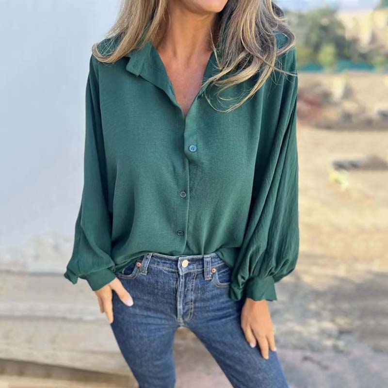 Blusa Mujer Elegante Manga Larga
