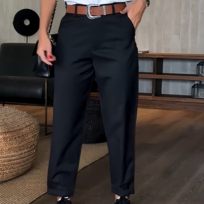 Pantalón Mujer Cintura Alta Elegante