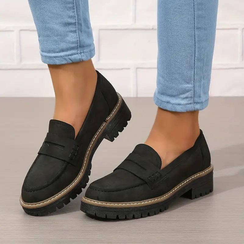 Pantuflas suaves de ante para mujer elegantes - Vestiria