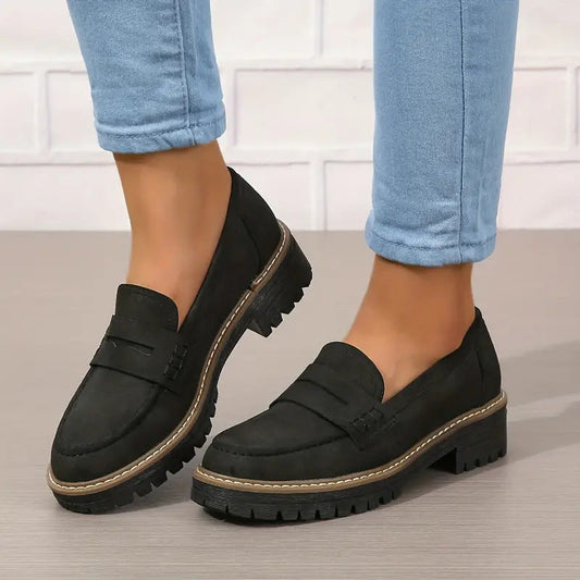Pantuflas suaves de ante para mujer elegantes - Vestiria